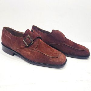 NEW Caporicci MADE IN ITALY Men's Dress Shoes Camoscio Rust, Size 10